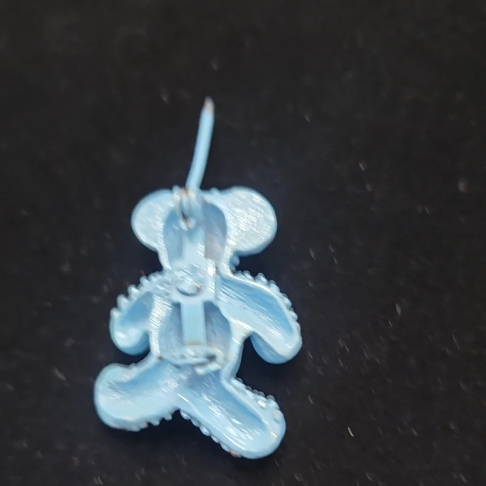 Blue Teddy Bear Brooch for Kids